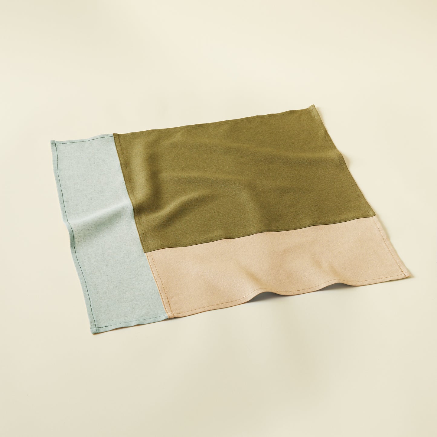 Ocean Patchwork BOJAGI - Linen Napkin Set of 2