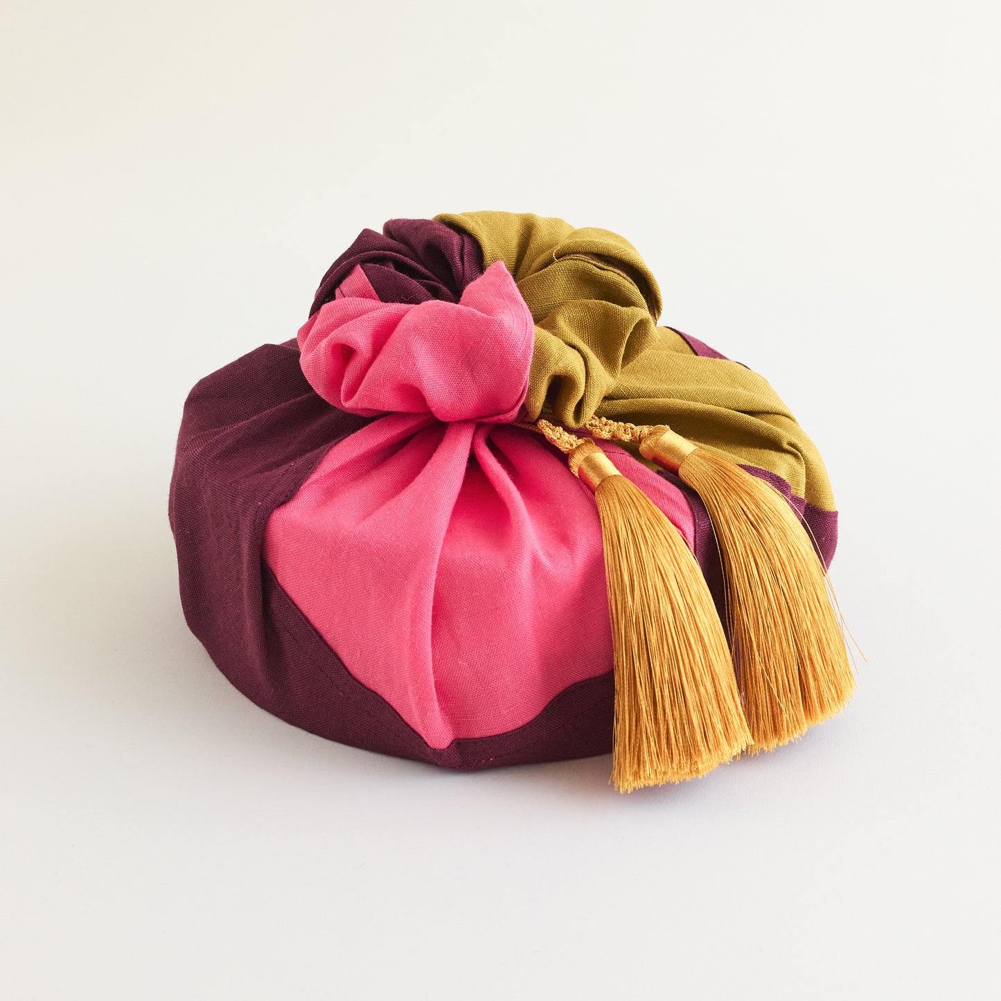 Napa Valley. Premium Linen patchwork bojagi wrap. (Large)