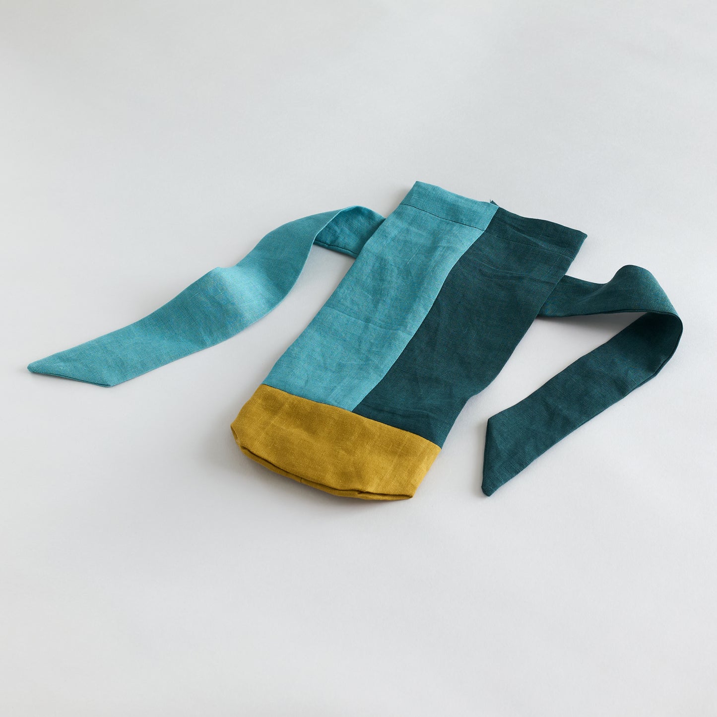 Evergreen. Premium Reusable Wine Gift Linen Bag