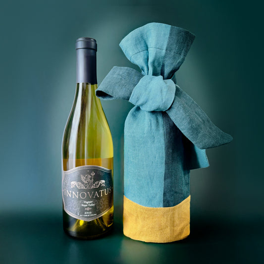 Evergreen. Premium Reusable Wine Gift Linen Bag (Limited Edition Presale)