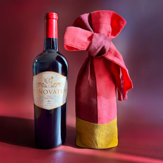 Napa Valley. Premium Reusable Wine Gift Linen Bag (Limited Edition Presale)