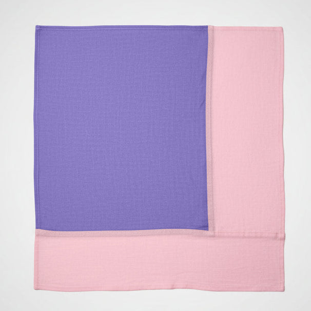 Ameythst Purple And Peony Pink Jogak Bojagi Linen. 2pk