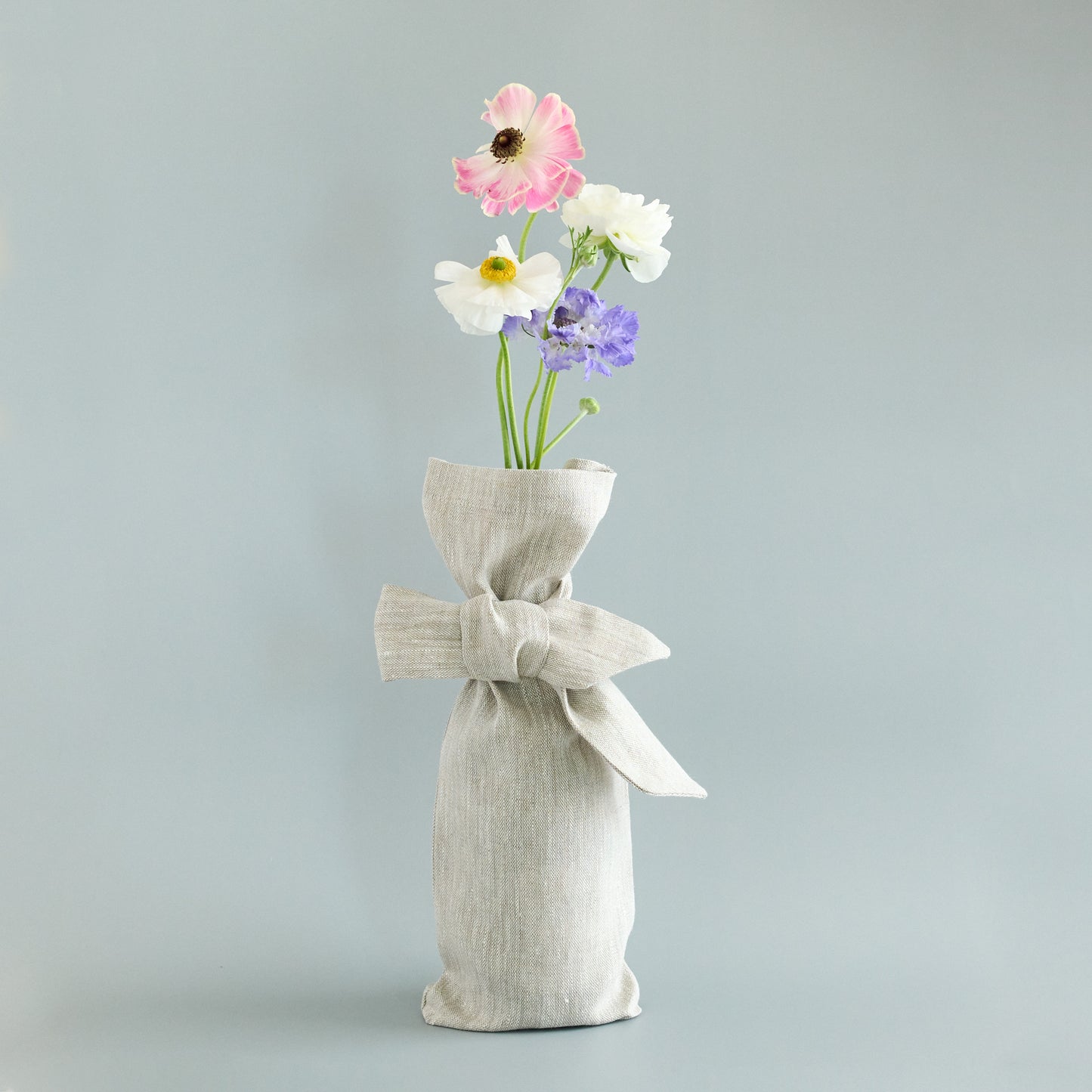 Natural Heritage Reusable Linen Bottle Bag